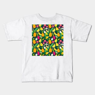 Tropical Fruit Delight Kids T-Shirt